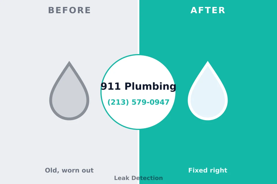 Before and after: plumbing repair Apple Valley, UT